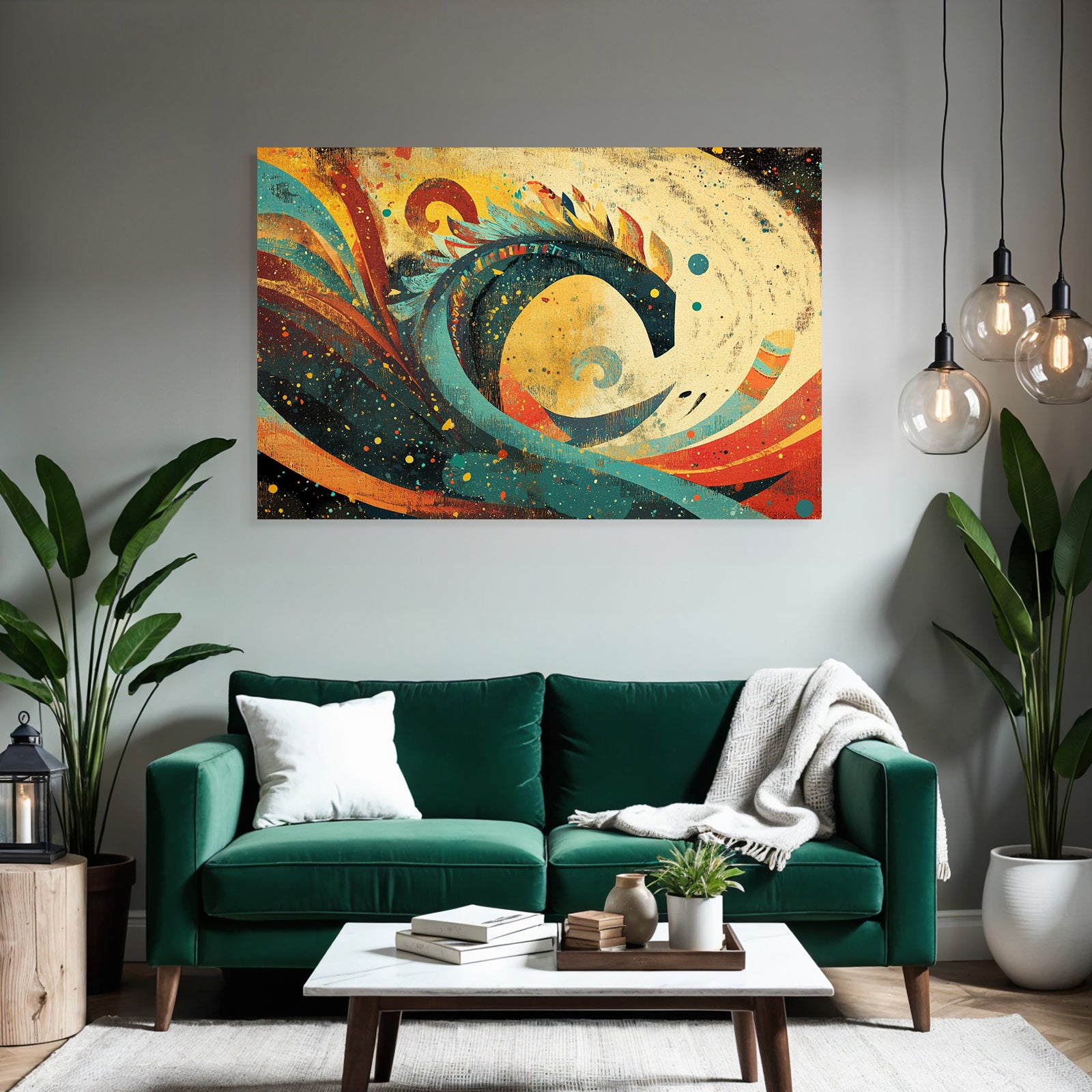 Abstrakte Kunst Farbige Formen