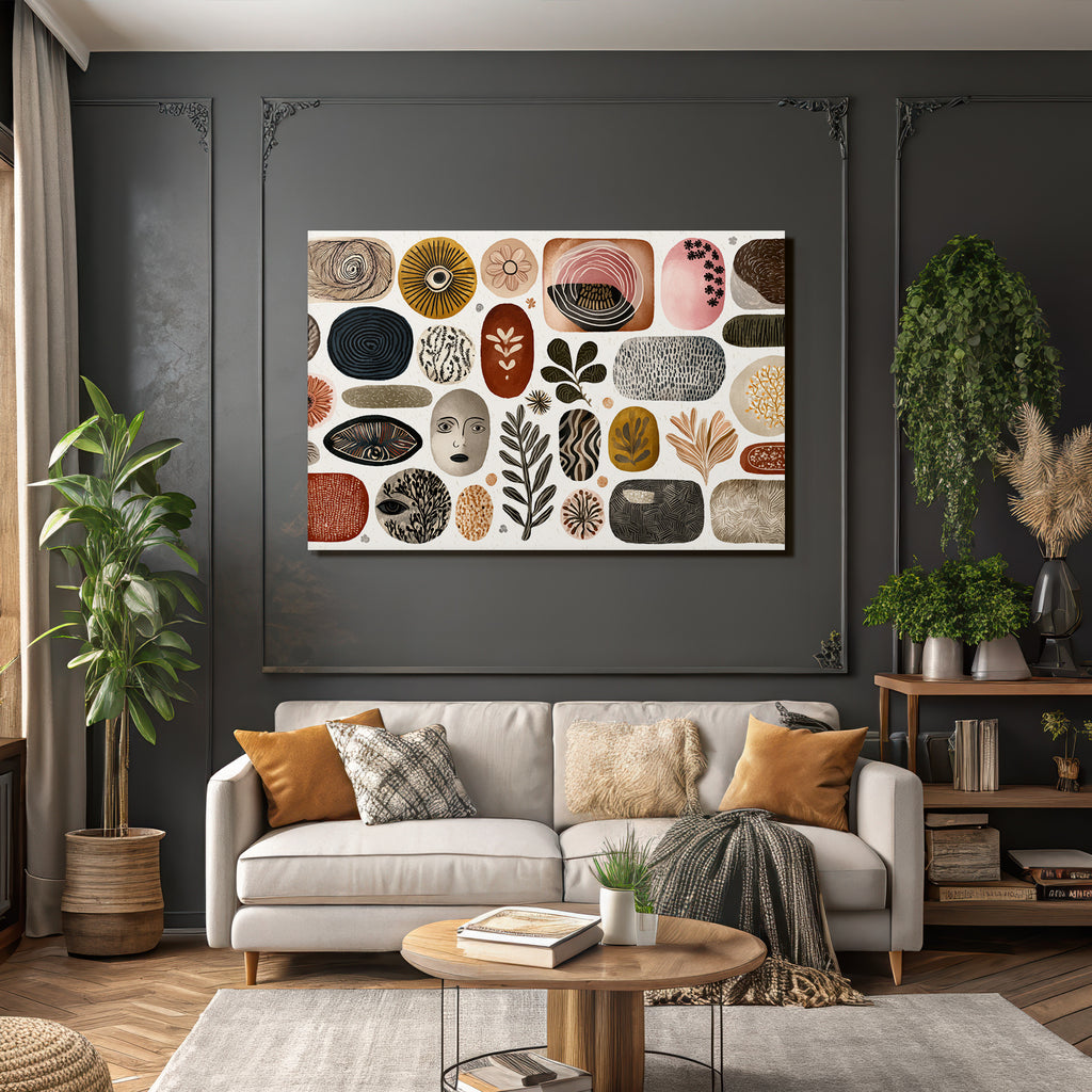 Collage Abstrakte Formen Farben Muster