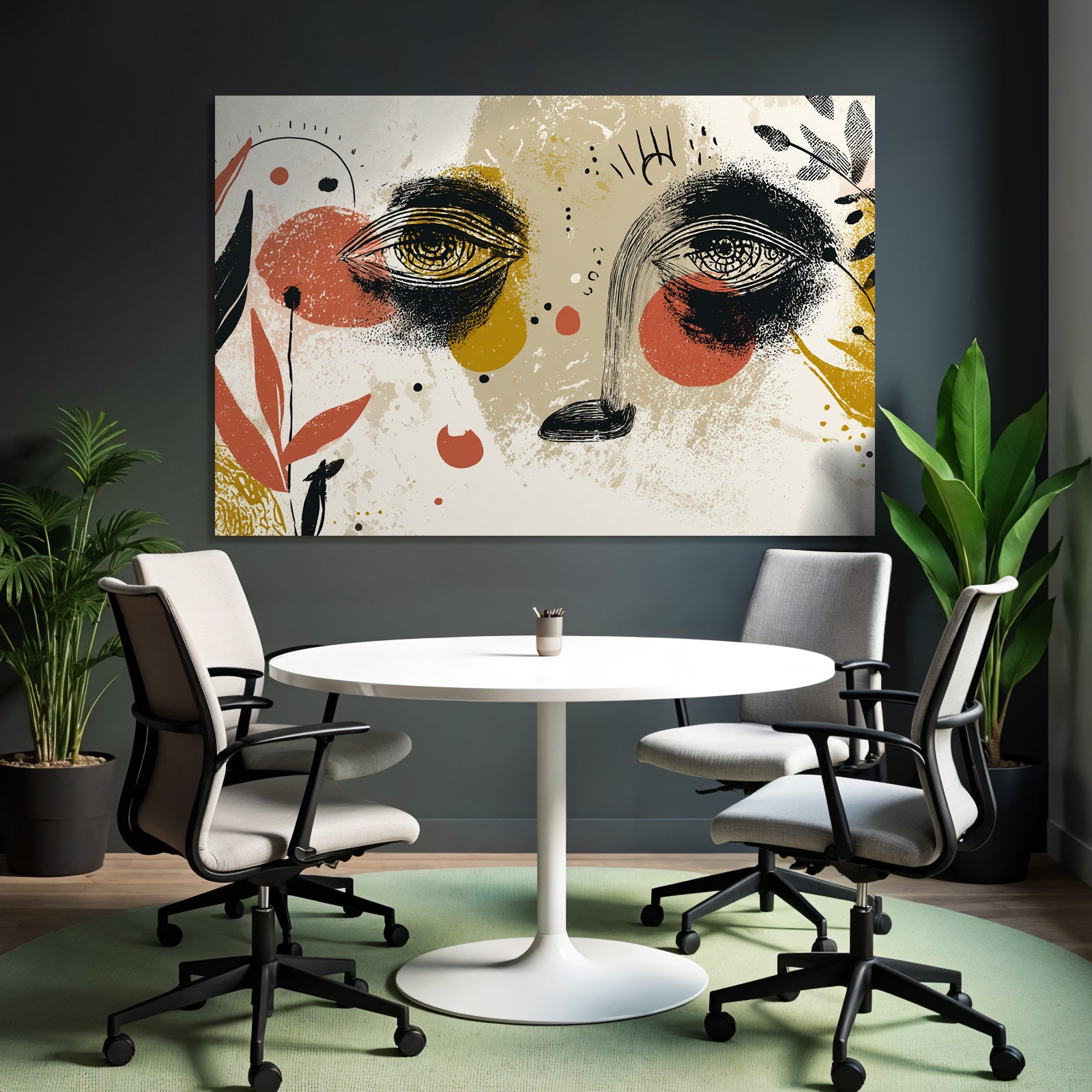 Kunst Mit Augen Formen Und Farben