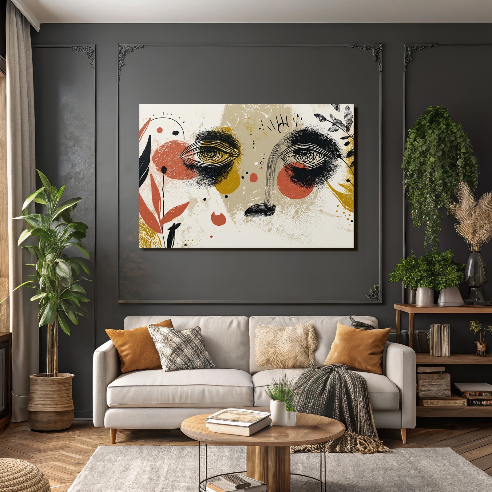 Kunst Mit Augen Formen Und Farben