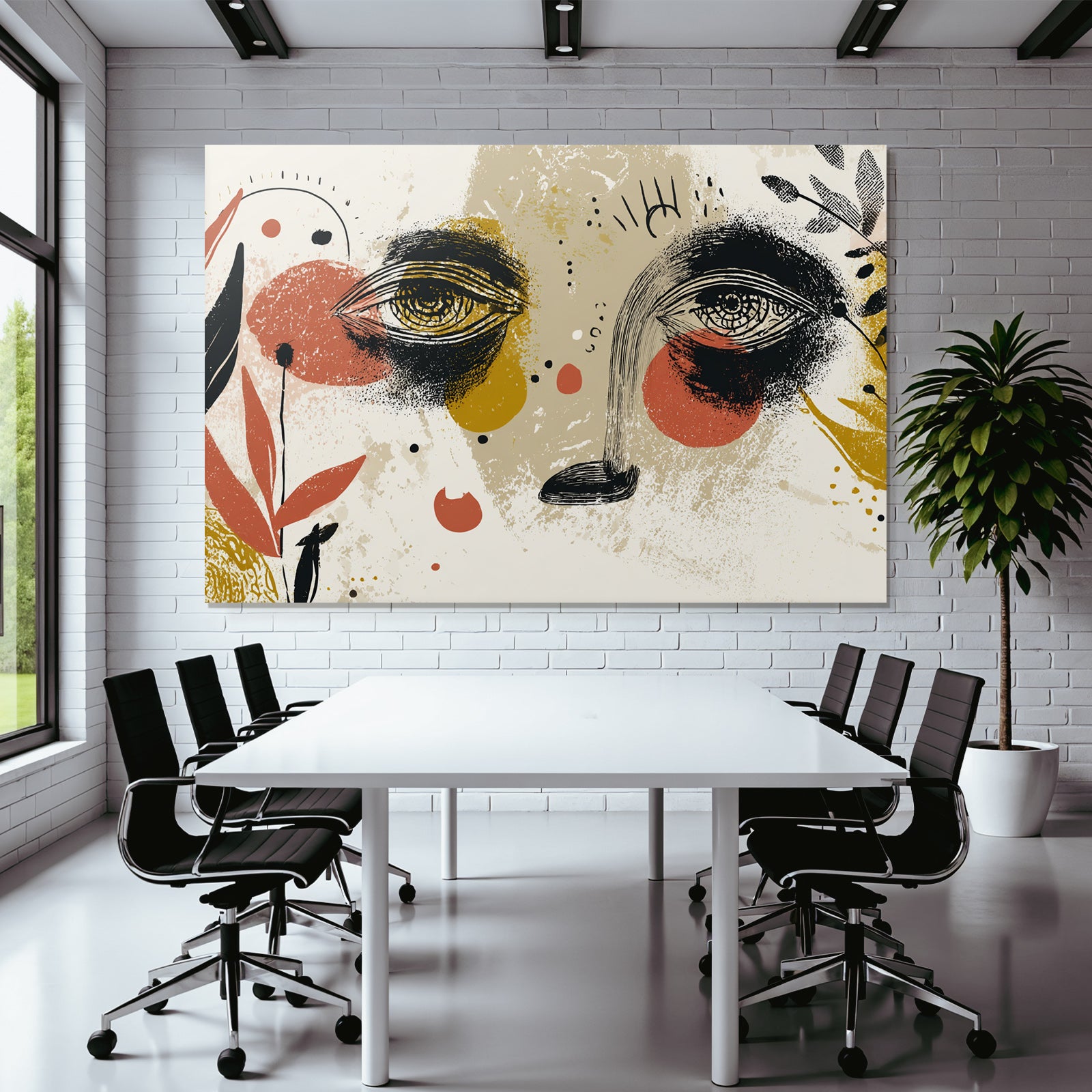 Kunst Mit Augen Formen Und Farben