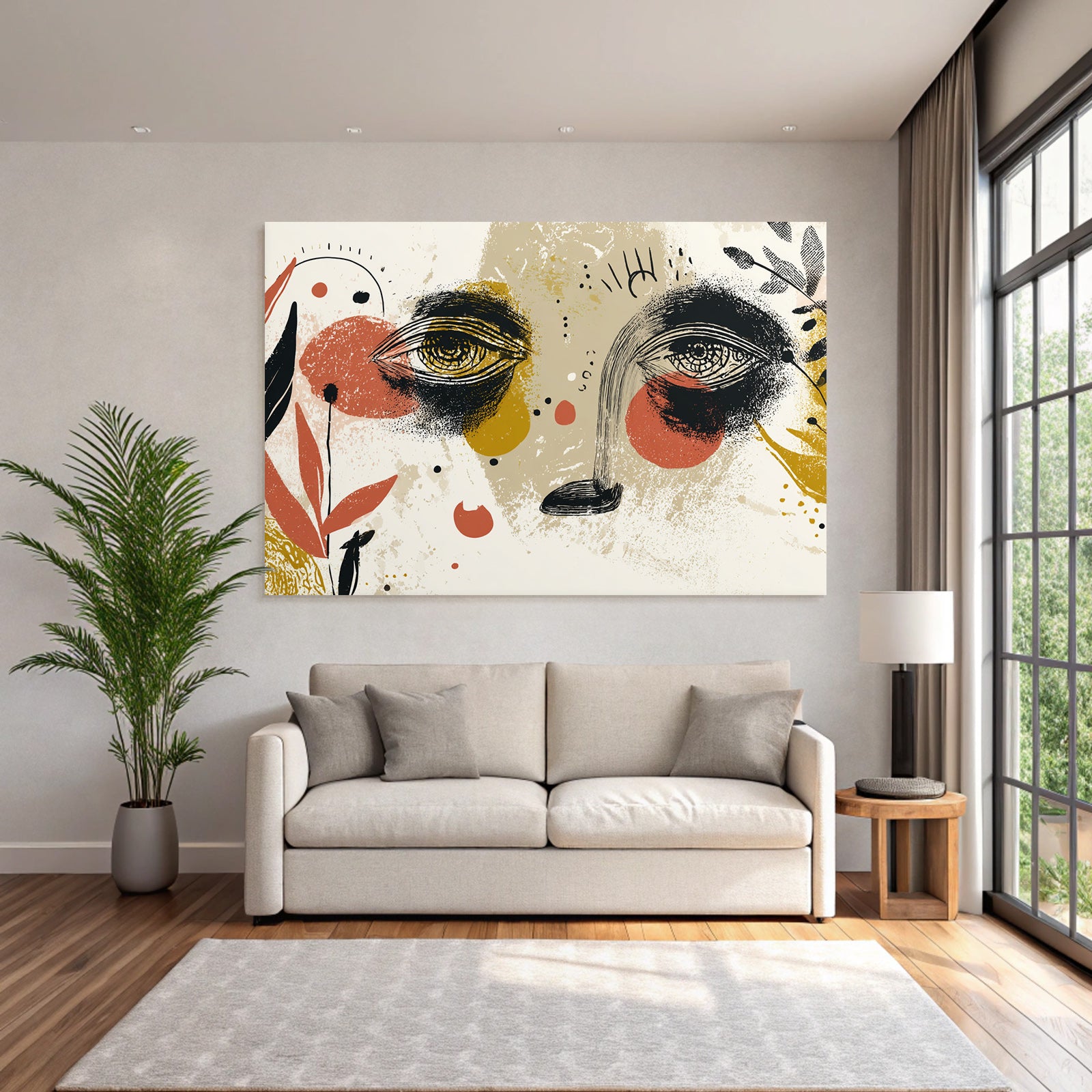 Kunst Mit Augen Formen Und Farben