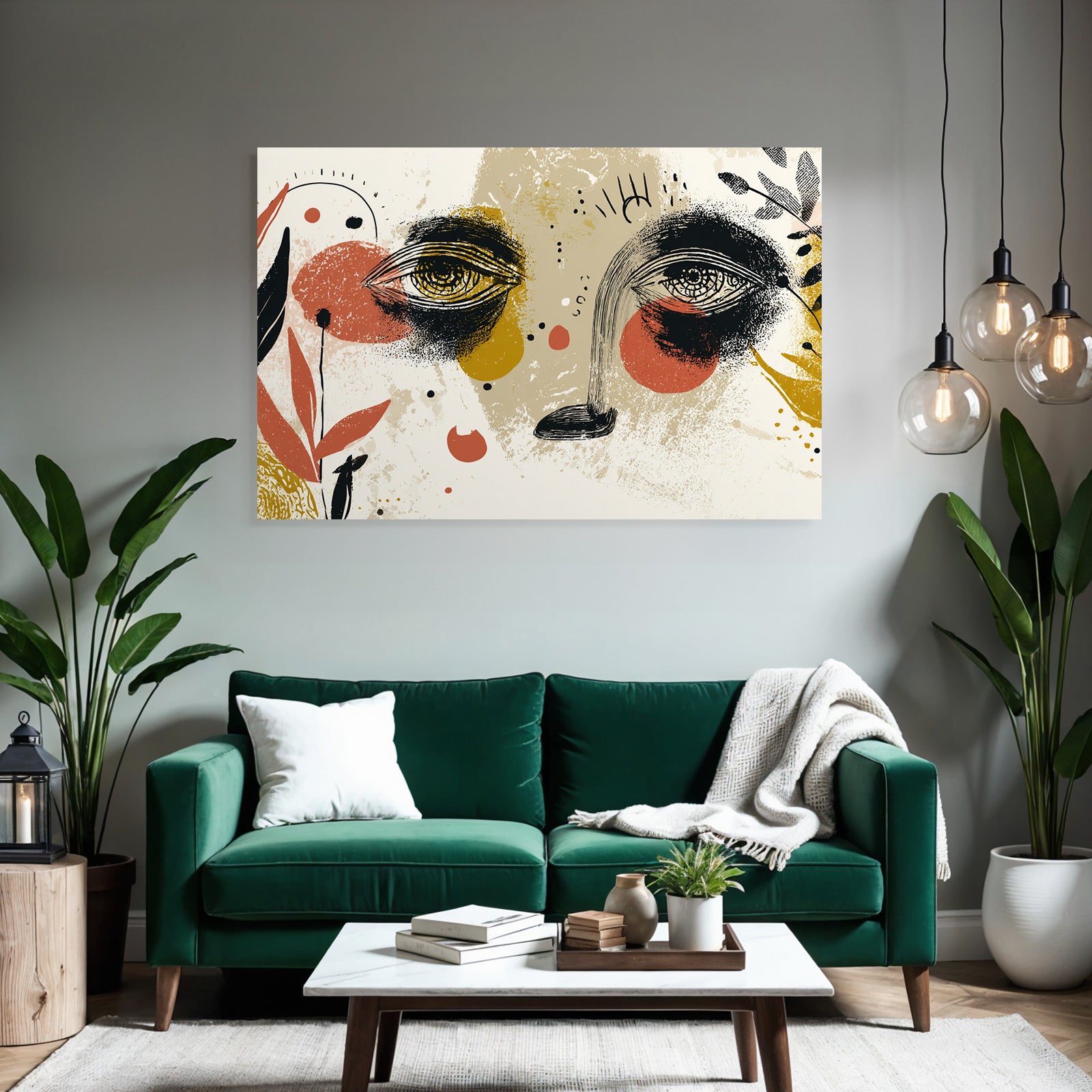 Kunst Mit Augen Formen Und Farben