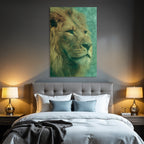 Nahaufnahmeportrait Eines Loewen