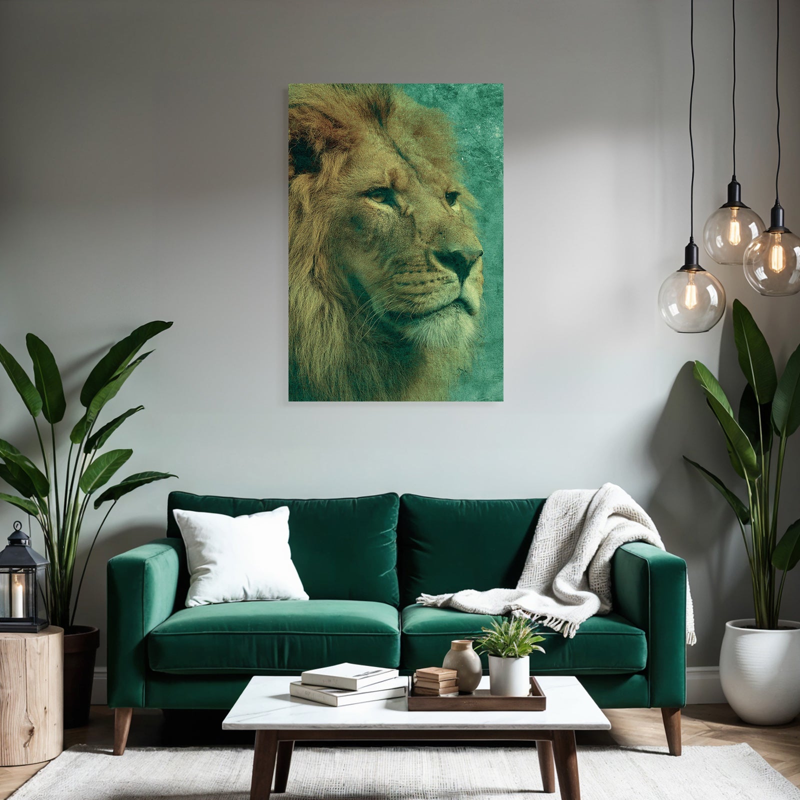 Nahaufnahmeportrait Eines Loewen