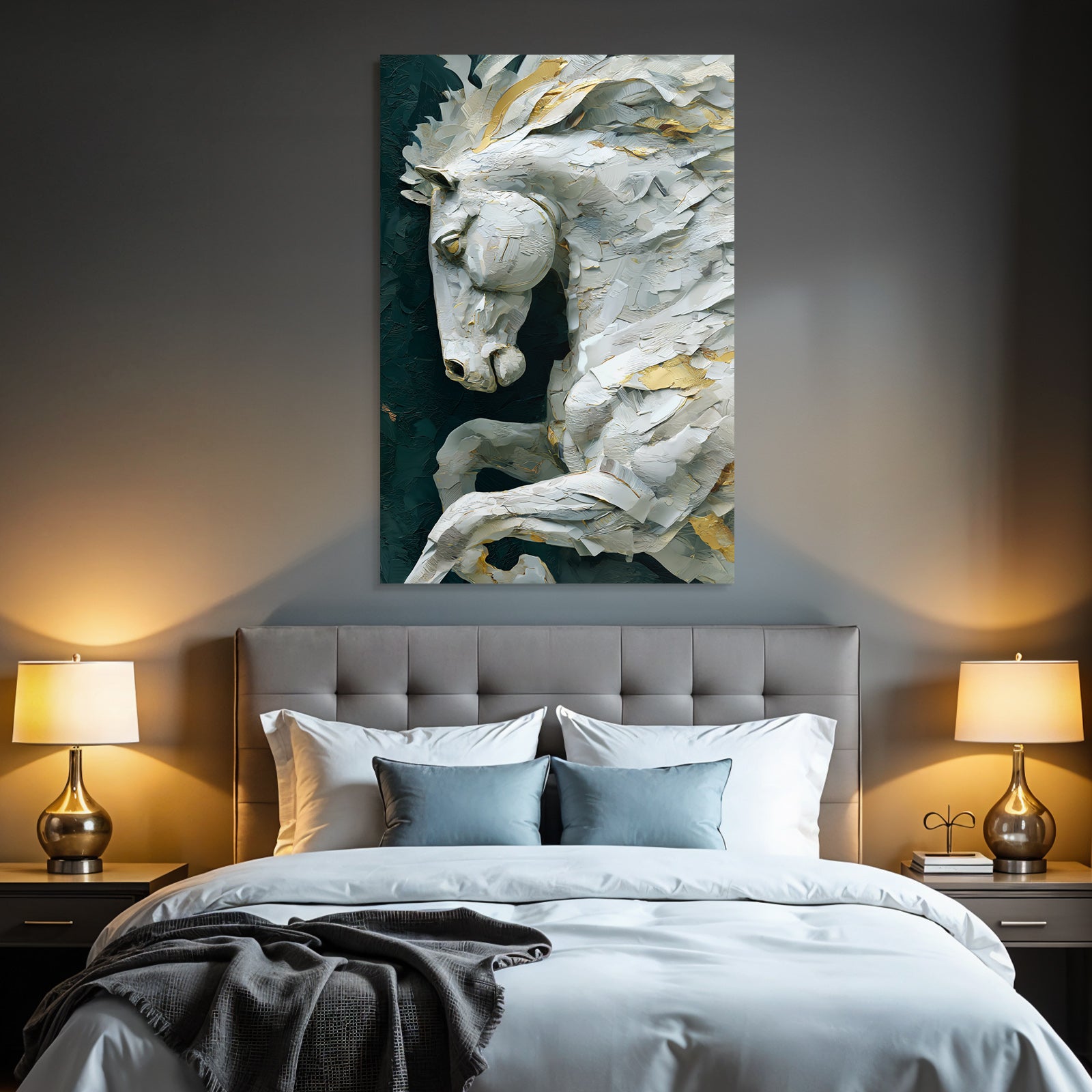 Stilisierte Darstellung Eines Pferdes Digital Kunst