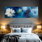 Blumen Vor Blauem Hintergrund