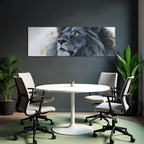 Nahaufnahme Eines Lions Gesetzte Hintergrund
