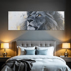 Nahaufnahme Eines Lions Gesetzte Hintergrund