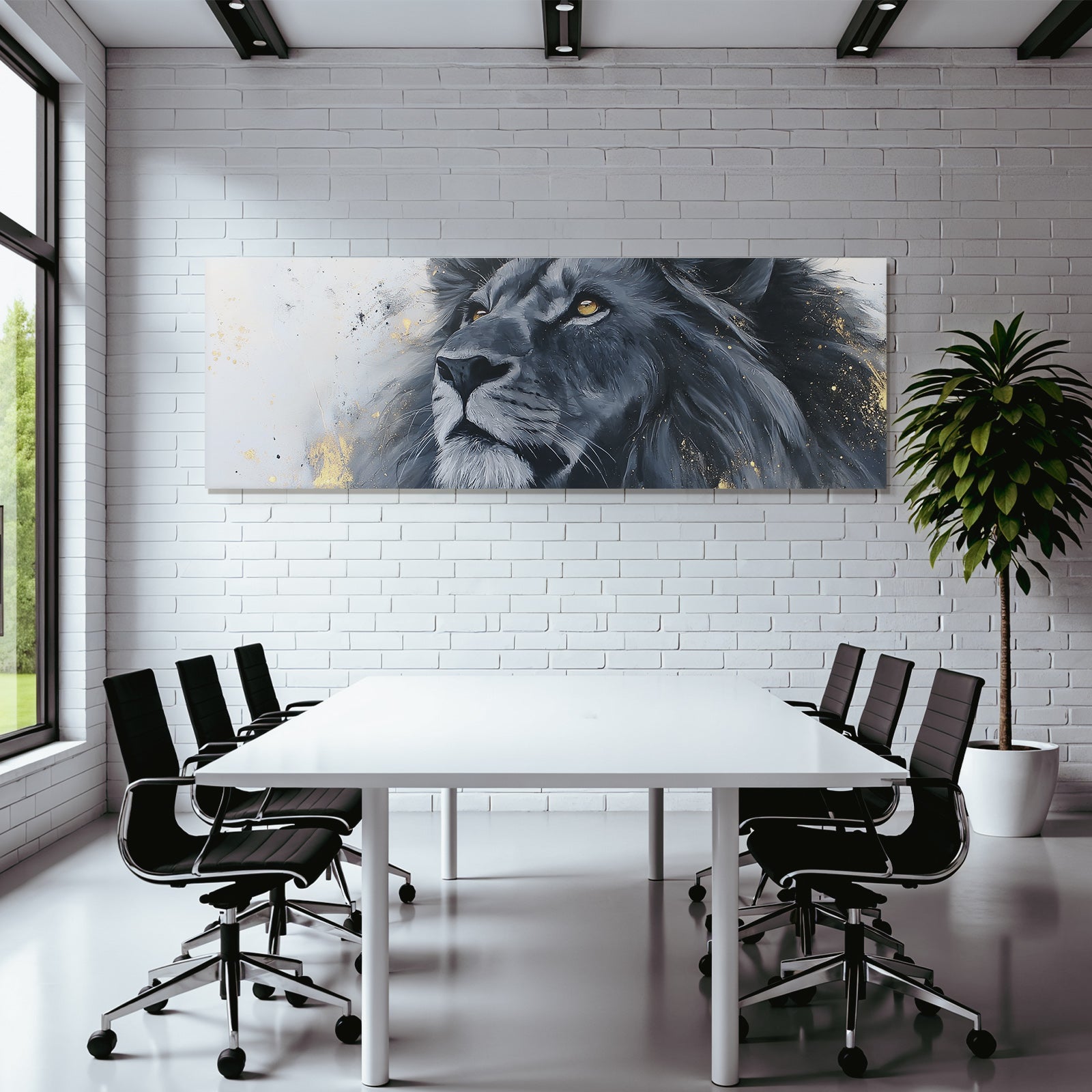 Nahaufnahme Eines Lions Gesetzte Hintergrund