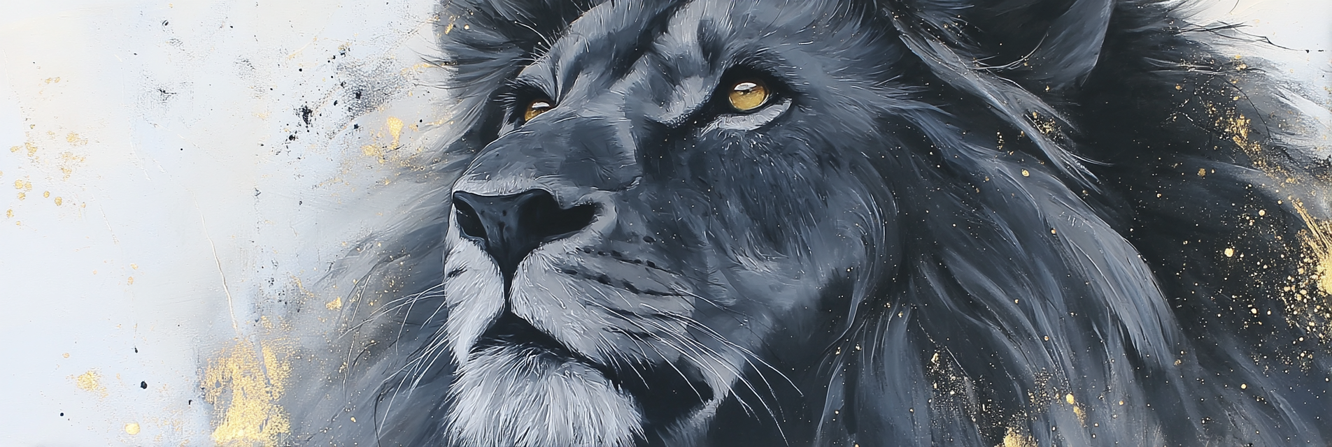 Nahaufnahme Eines Lions Gesetzte Hintergrund | Grandeur Chic | Einrichtungsstile