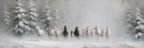 Schneelandschaft Pferde Nebel Baumjpg | Grandeur Chic | Einrichtungsstile