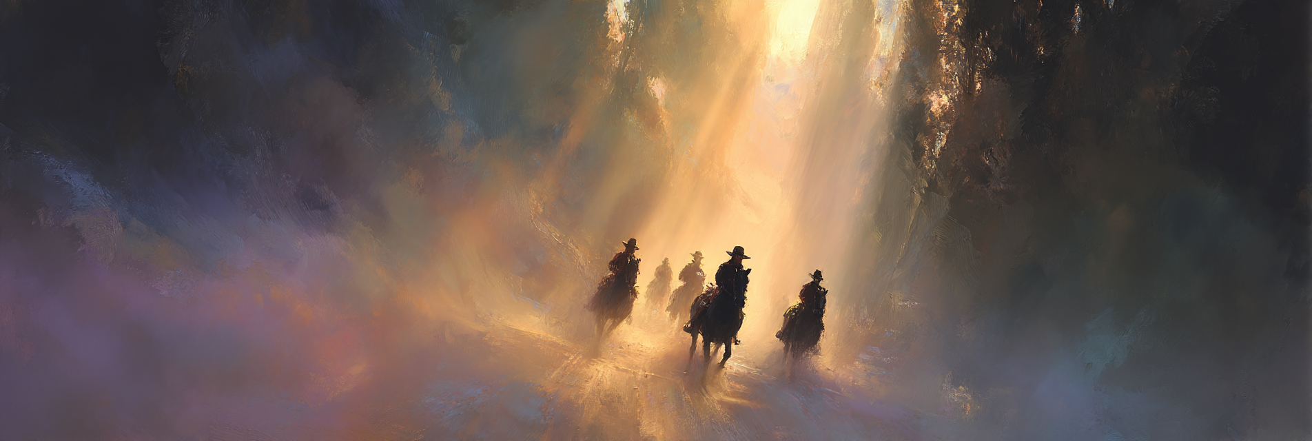 Traumhafte Reitfiguren Im Nebel | Grandeur Chic | Einrichtungsstile