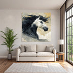 Pferd Mit Wallender Maehne Gemalt