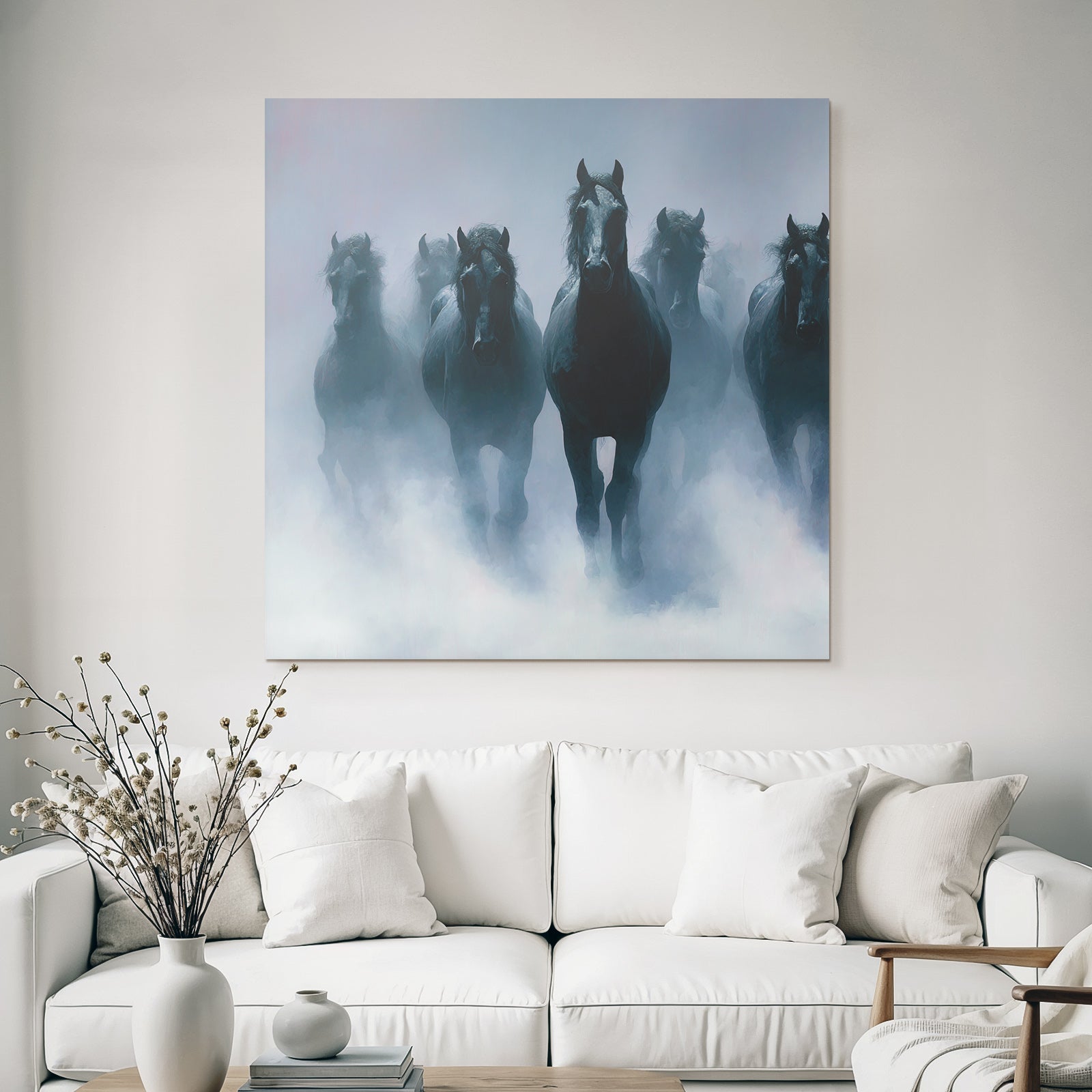 Pferde Im Nebel