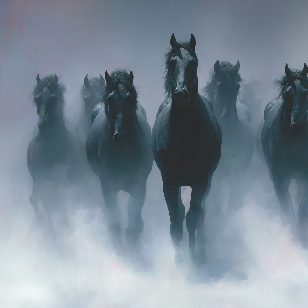 Pferde Im Nebel | Grandeur Chic | Einrichtungsstile