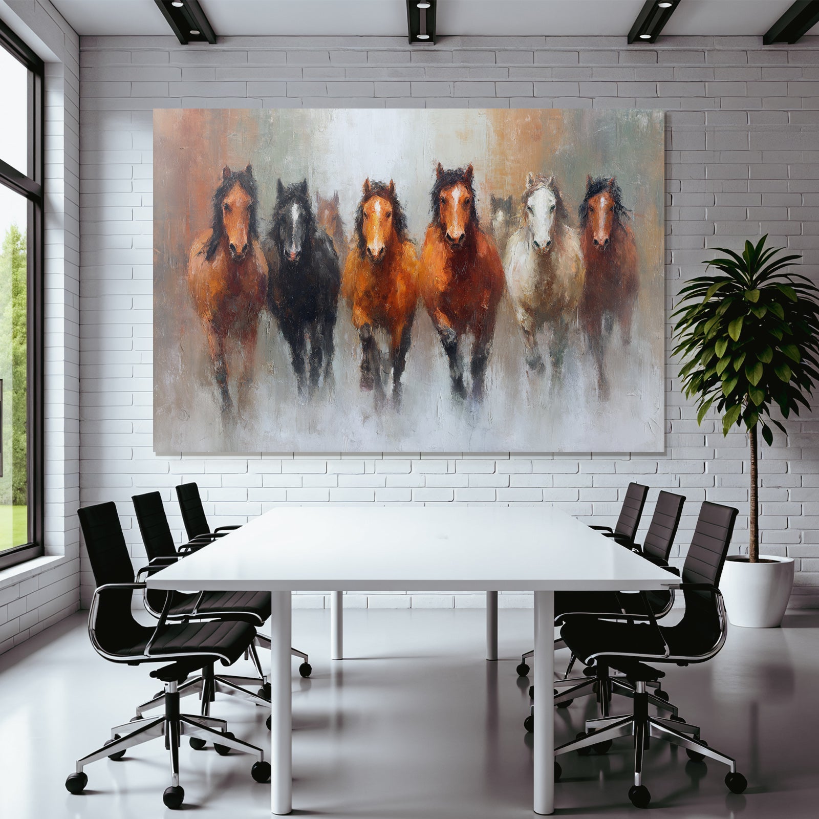 Pferde Laufend Kunstwerk