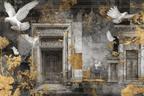 Tauben Und Architektonische Elemente Mit Texturen Und Farben In Goldakzenten | Grandeur Chic | Einrichtungsstile