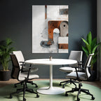 Abstrakte Geometrische Formen Rust Und Weiss