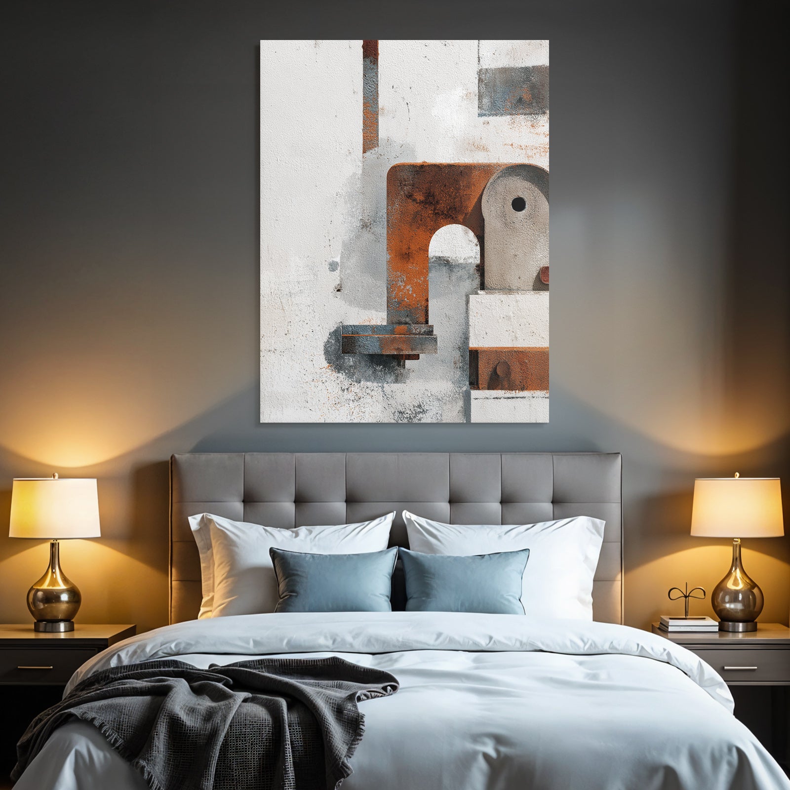 Abstrakte Geometrische Formen Rust Und Weiss