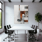 Abstrakte Geometrische Formen Rust Und Weiss