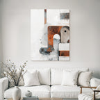 Abstrakte Geometrische Formen Rust Und Weiss
