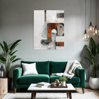 Abstrakte Geometrische Formen Rust Und Weiss