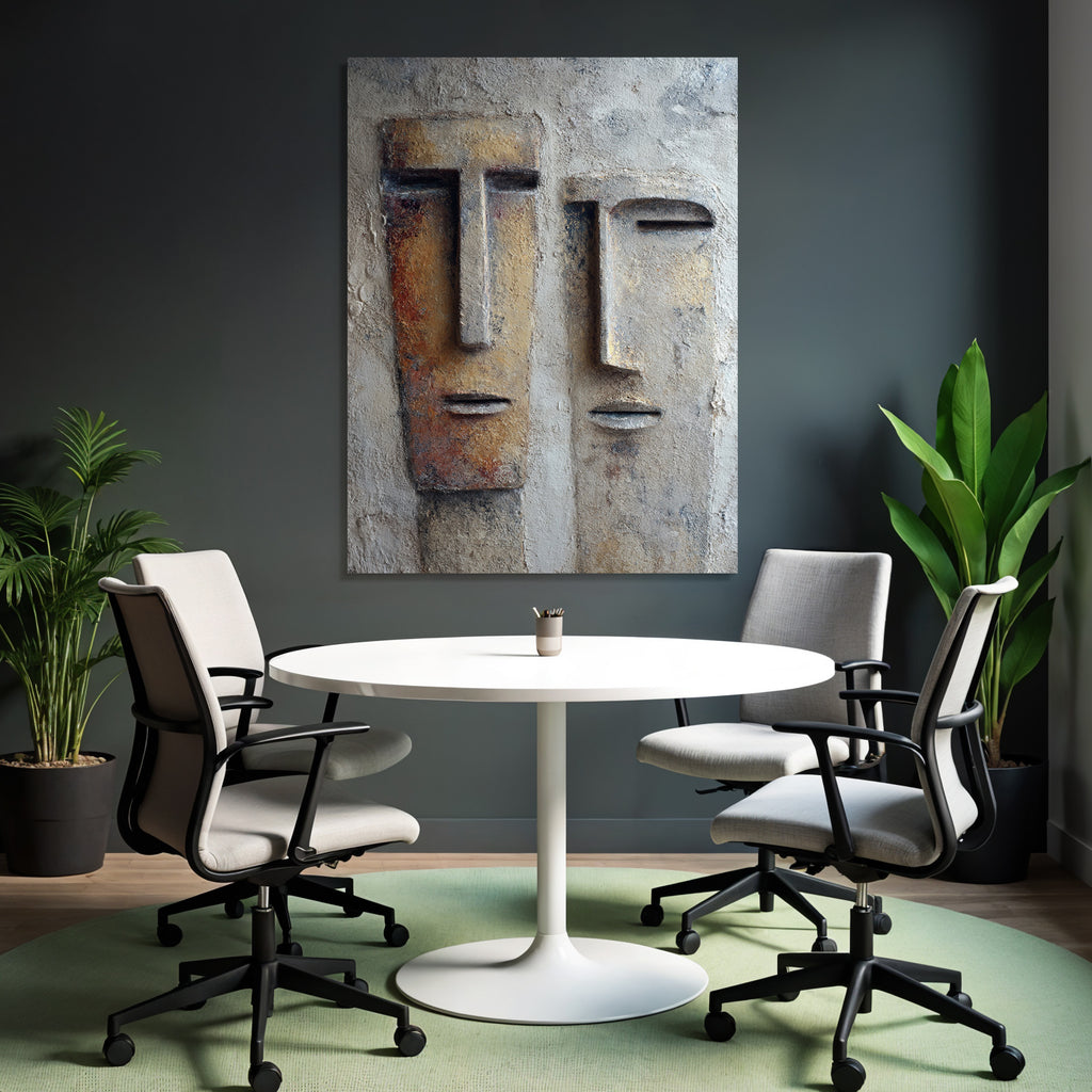 Abstrakte Gesichtstextur Wand Panel