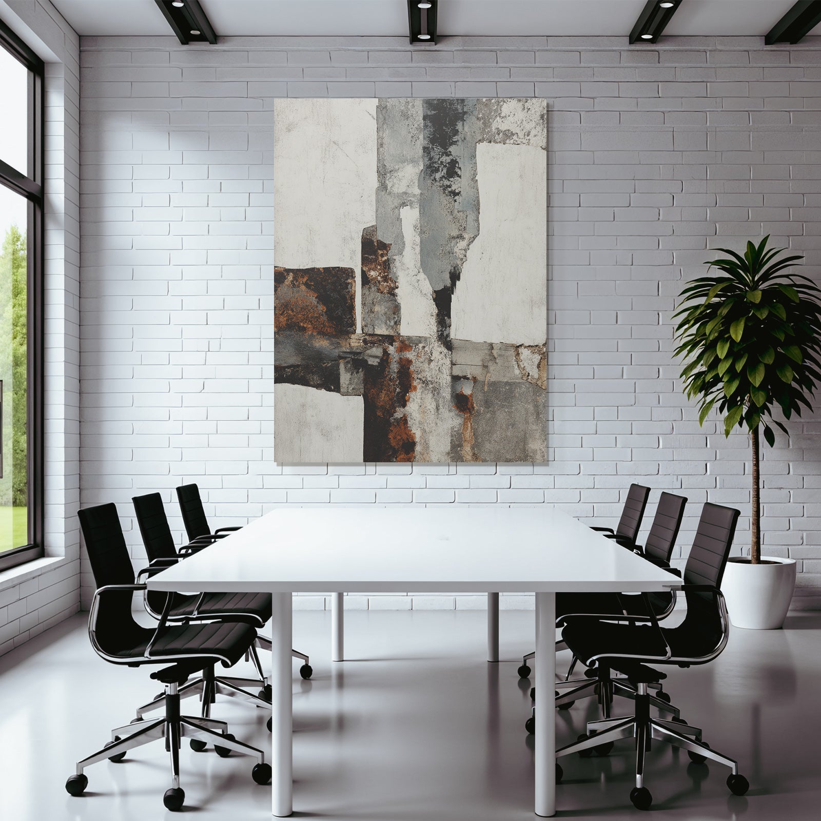 Abstrakte Kunst Farbenmuster Textur Wand
