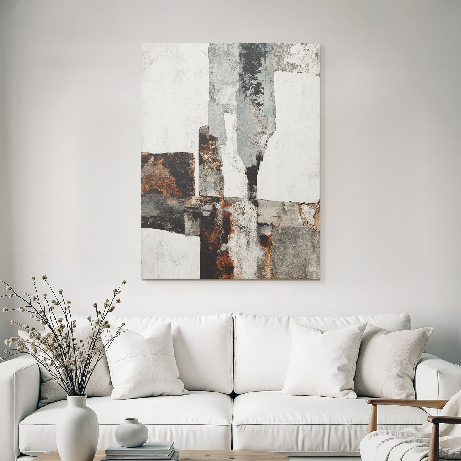 Abstrakte Kunst Farbenmuster Textur Wand