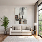 Abstrakte Kunst Farbenmuster Textur Wand
