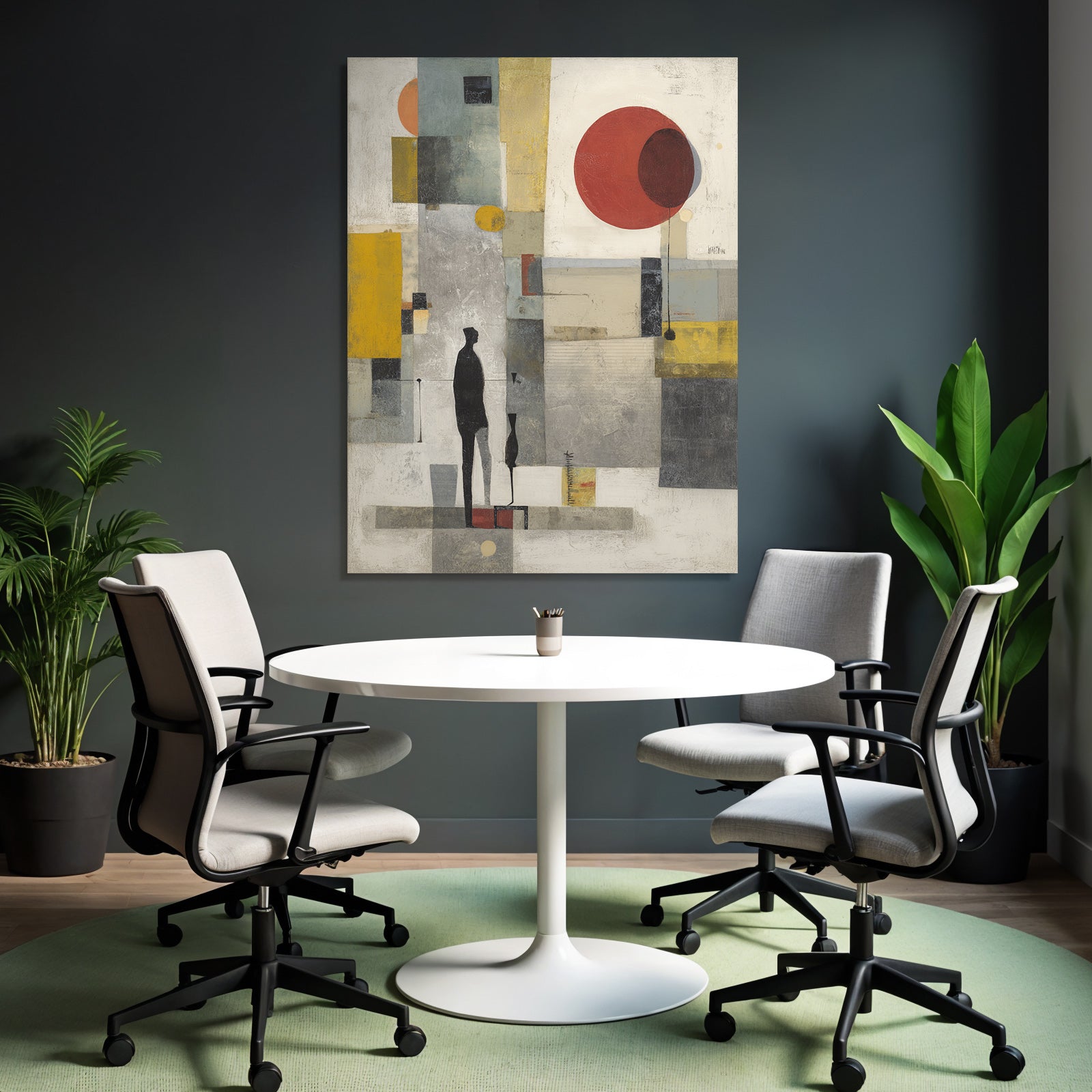 Abstrakte Kunst Geometrische Formen Moderne Minimalistisch