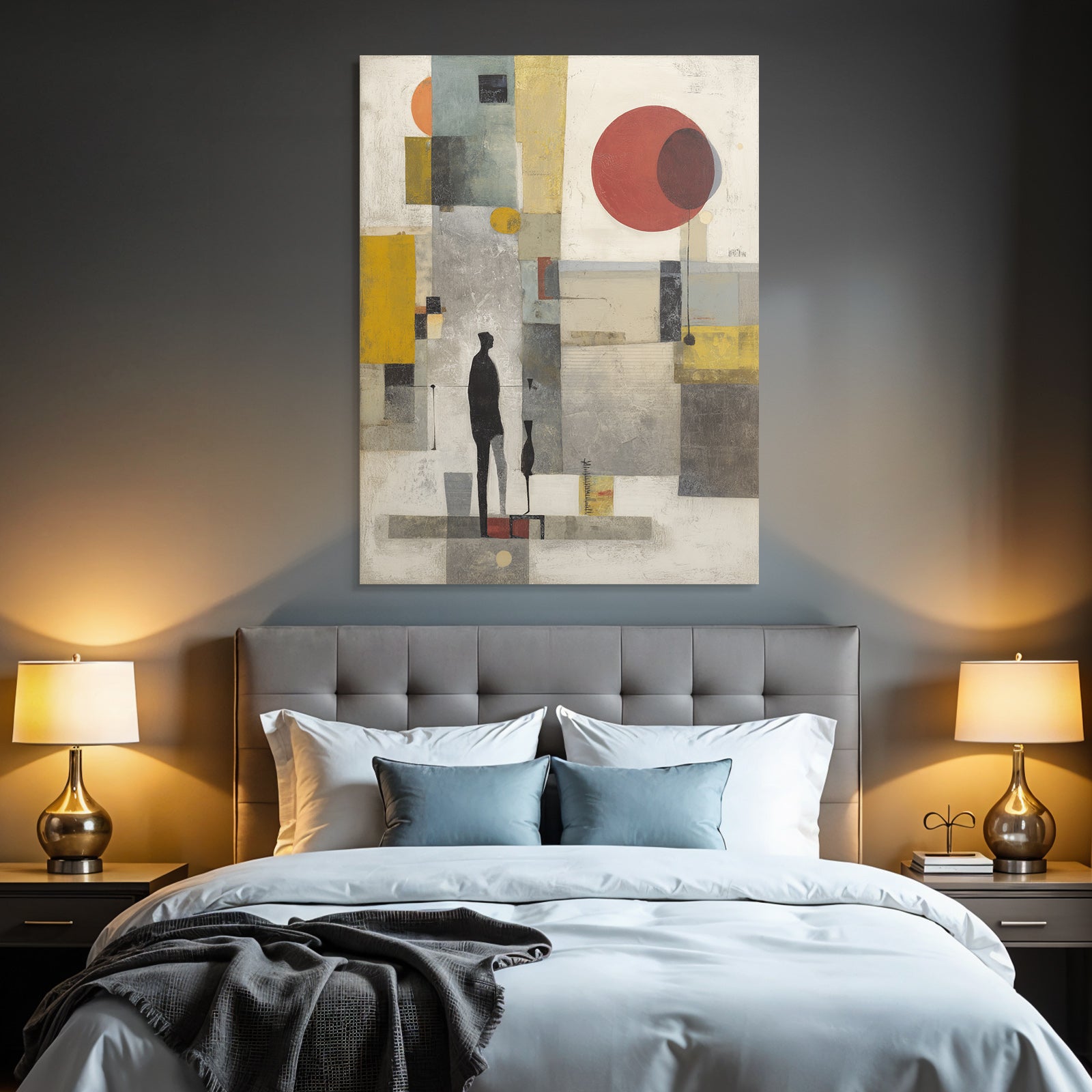 Abstrakte Kunst Geometrische Formen Moderne Minimalistisch