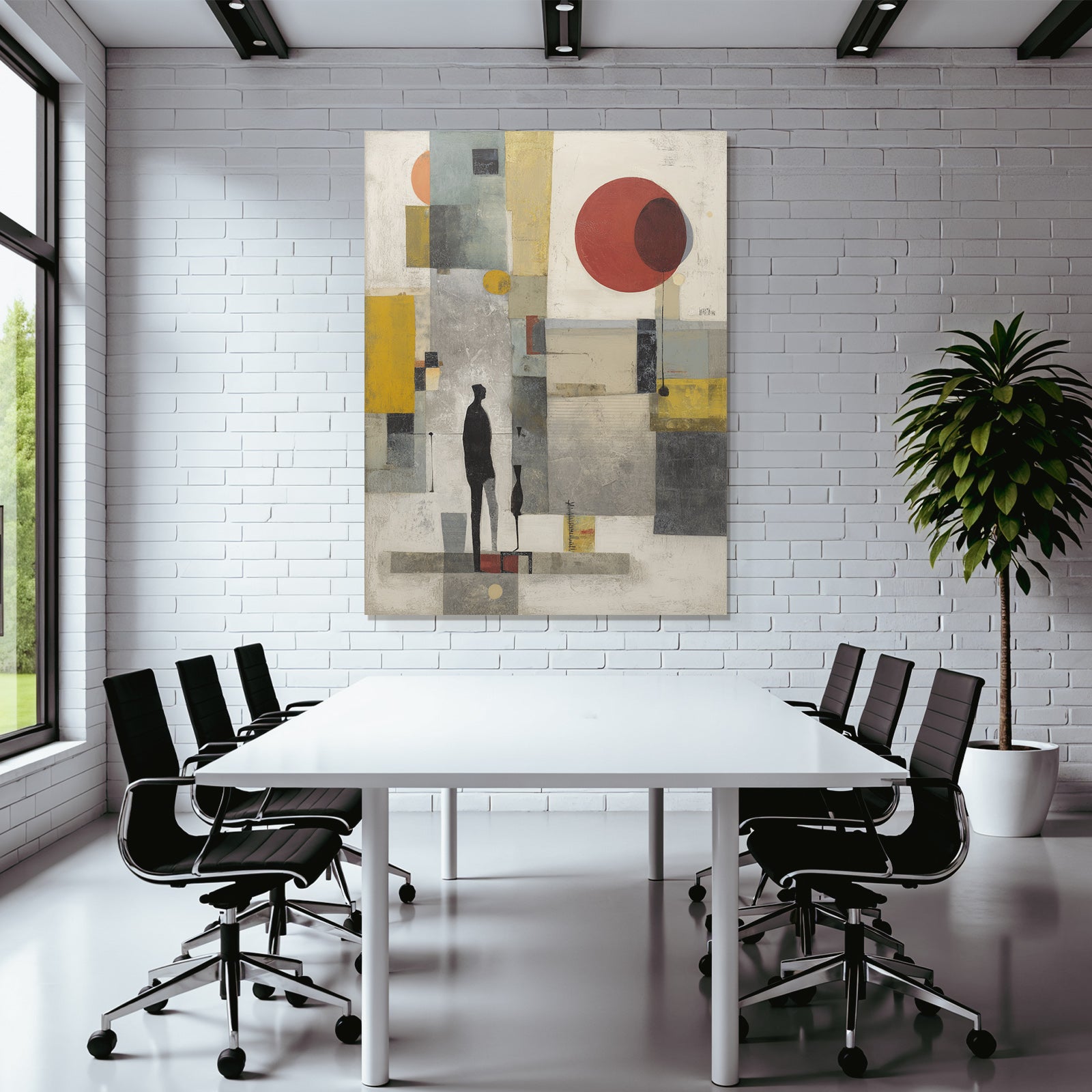 Abstrakte Kunst Geometrische Formen Moderne Minimalistisch
