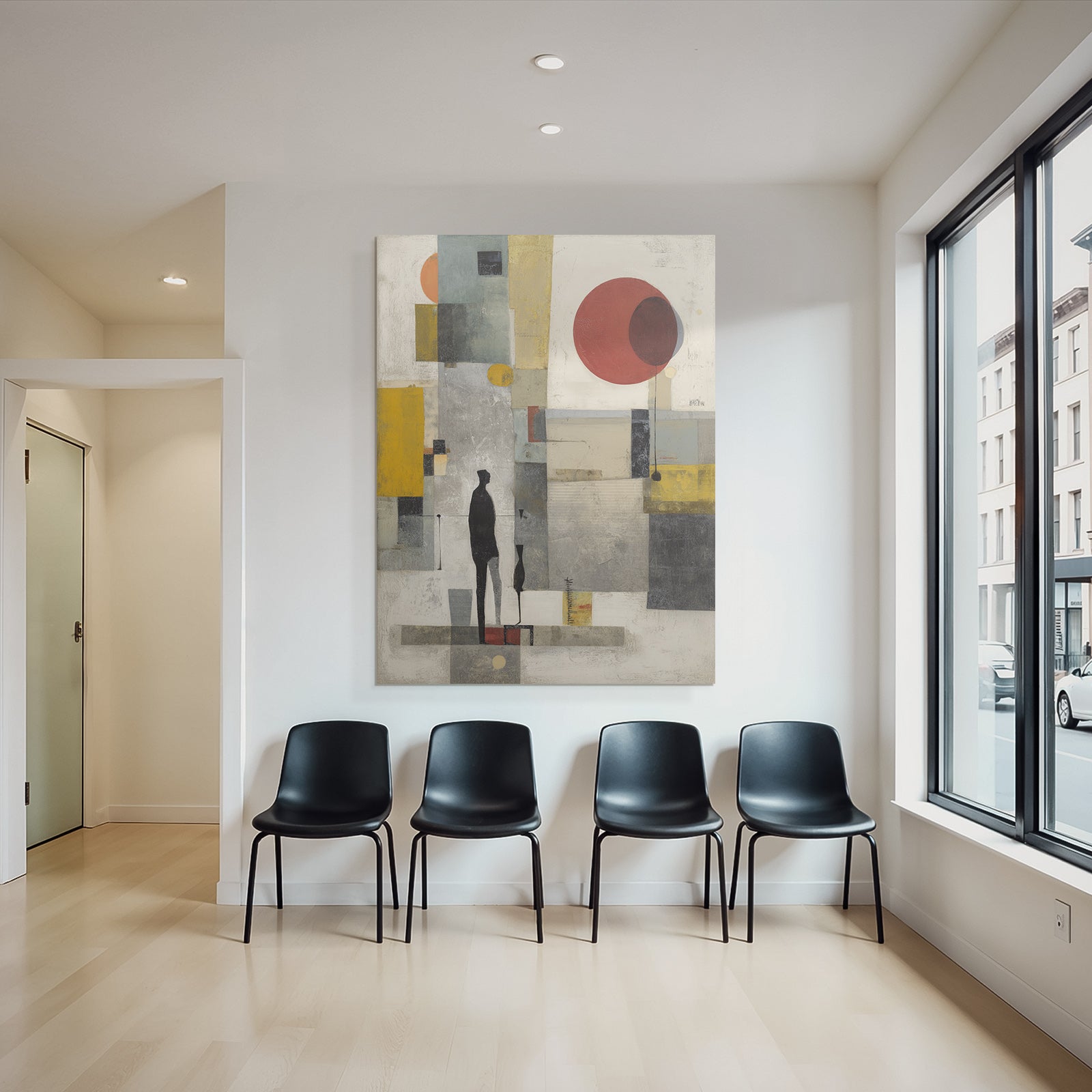 Abstrakte Kunst Geometrische Formen Moderne Minimalistisch