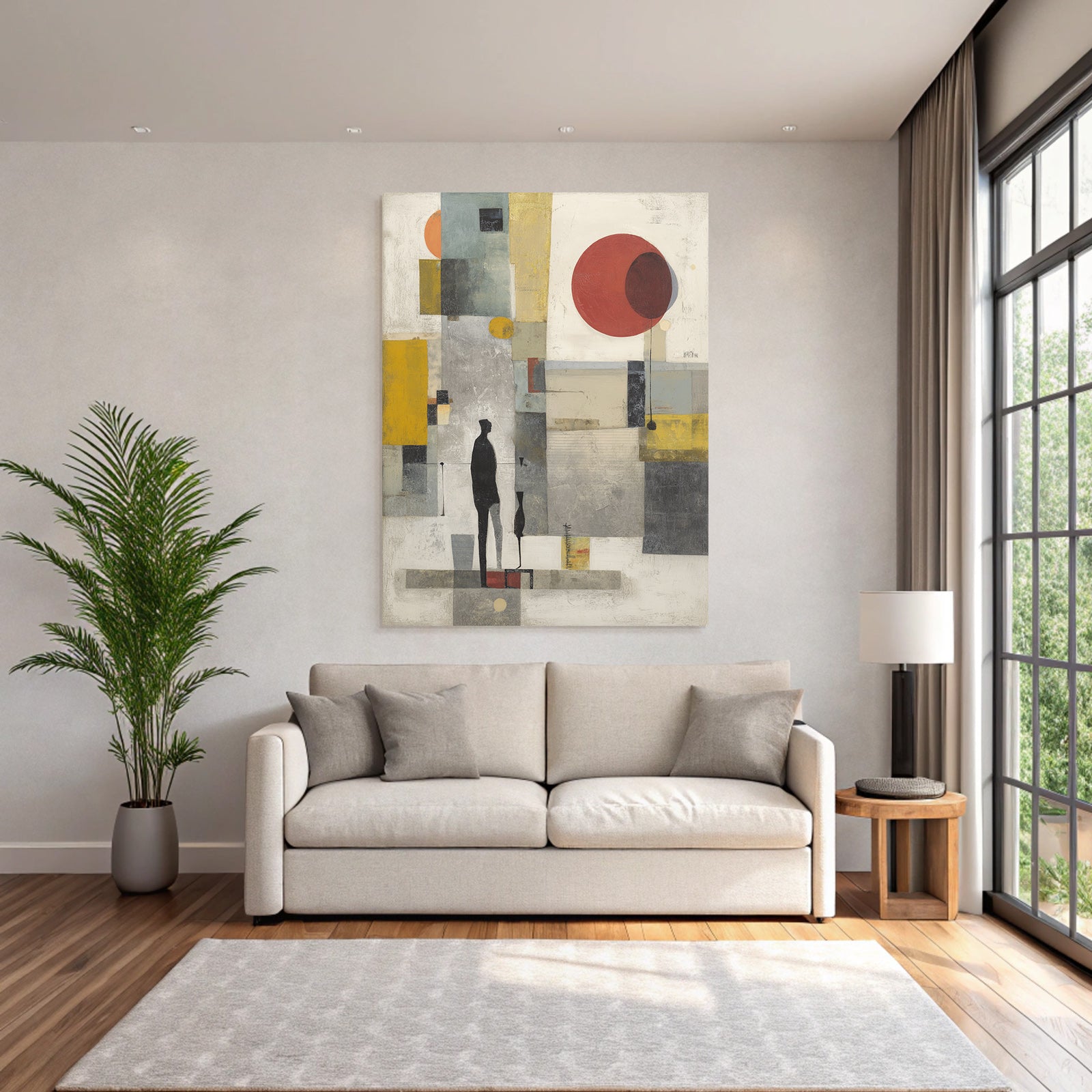 Abstrakte Kunst Geometrische Formen Moderne Minimalistisch