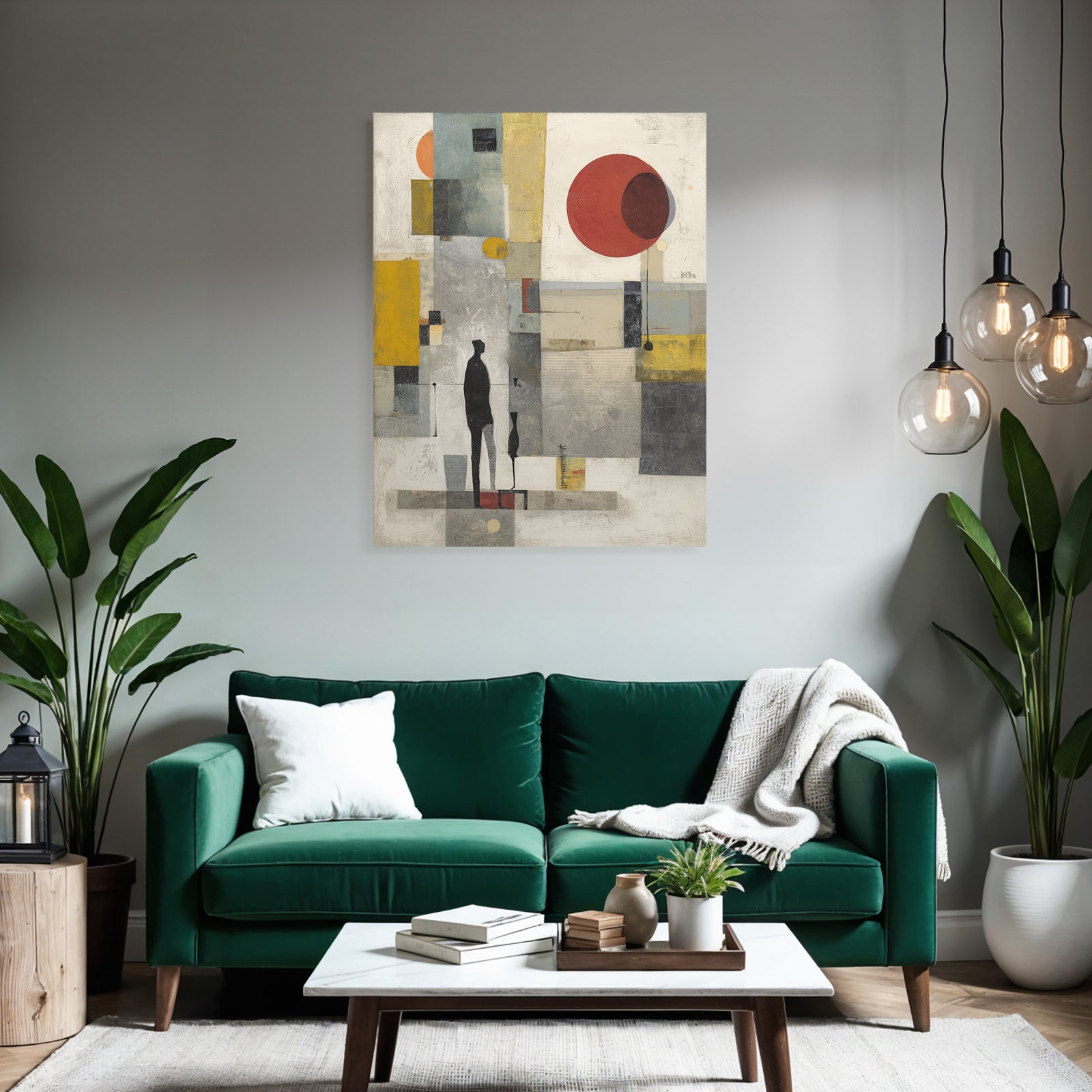 Abstrakte Kunst Geometrische Formen Moderne Minimalistisch