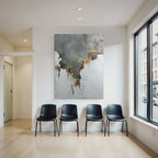 Abstrakte Kunst Grau Rost Und Weiss Textur