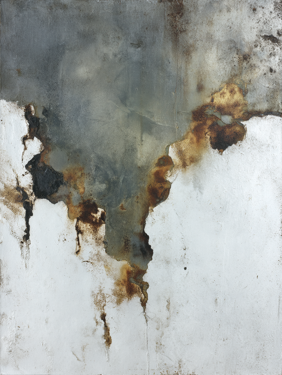  Abstrakte Kunst Grau Rost Und Weiss Textur | Industrial | Einrichtungsstile