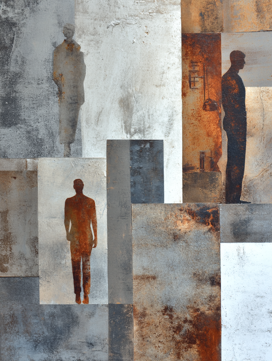  Abstrakte Kunst Silhuetten Texturiert Hintergrund Farben Und Muster | Industrial | Einrichtungsstile