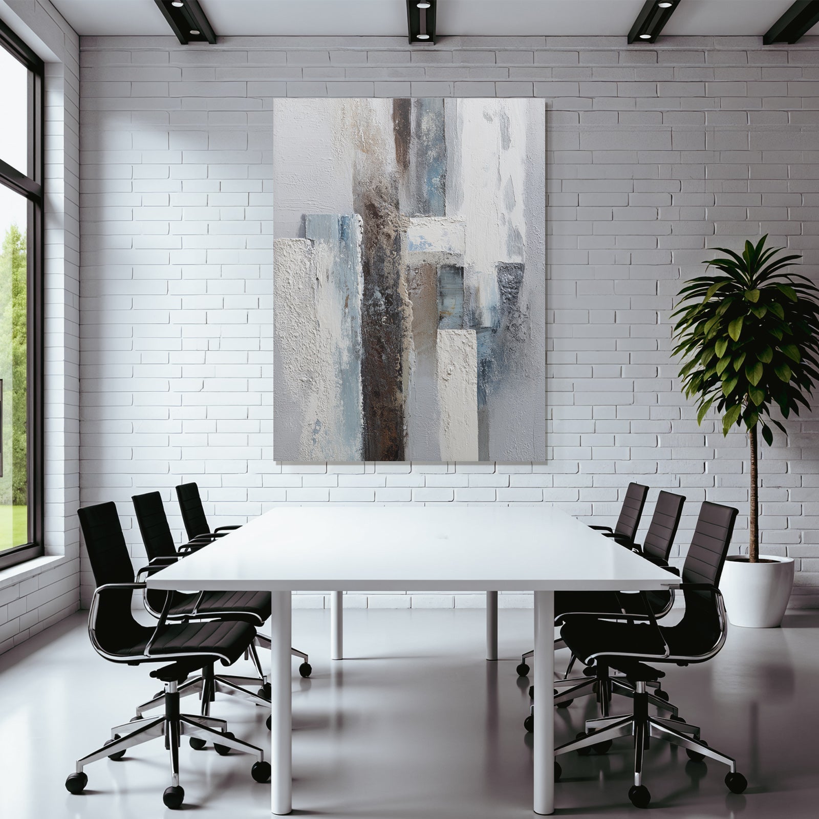 Abstrakte Kunst Texturen Weiss Blau Braun