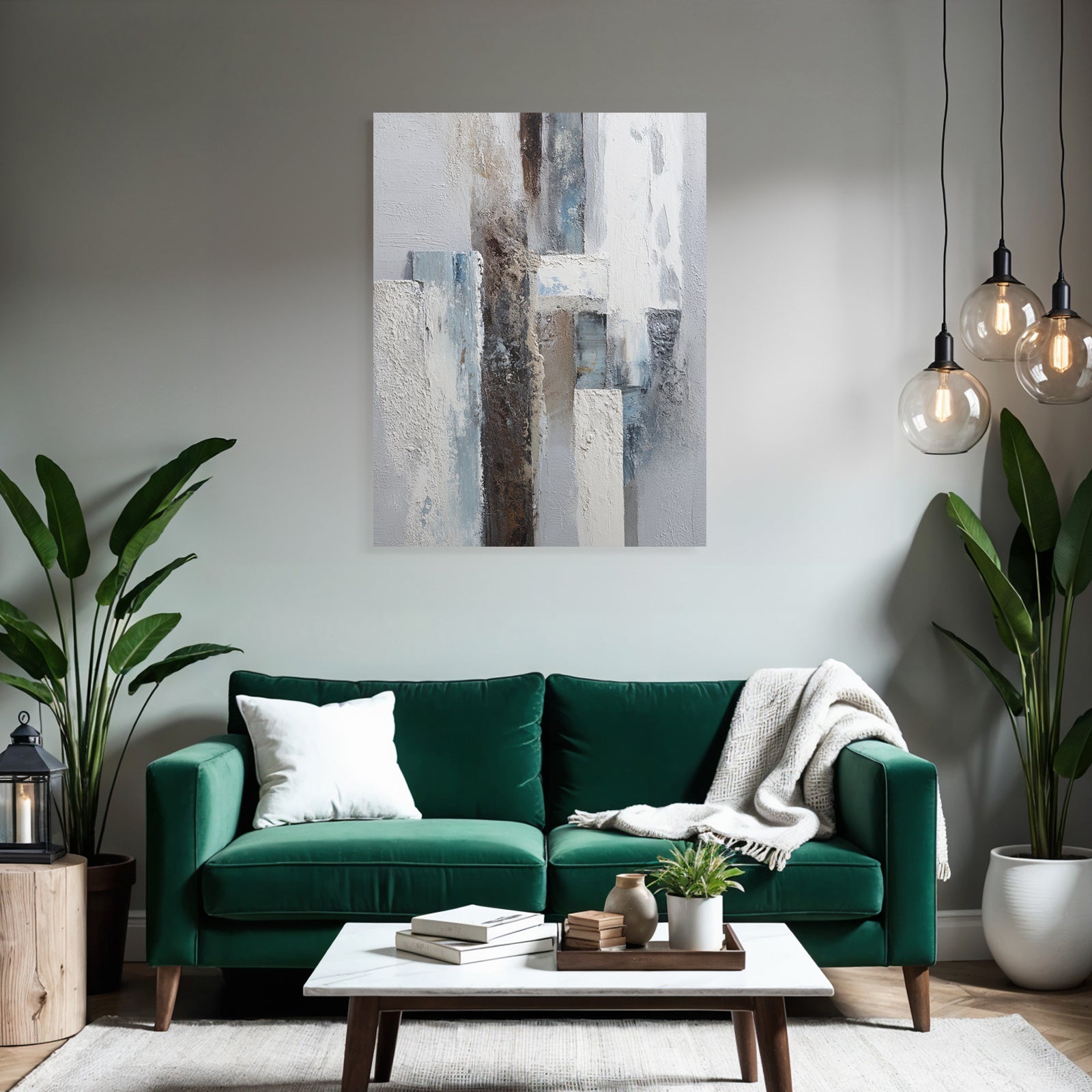Abstrakte Kunst Texturen Weiss Blau Braun