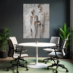 Abstrakte Kunst Zwei Figuren