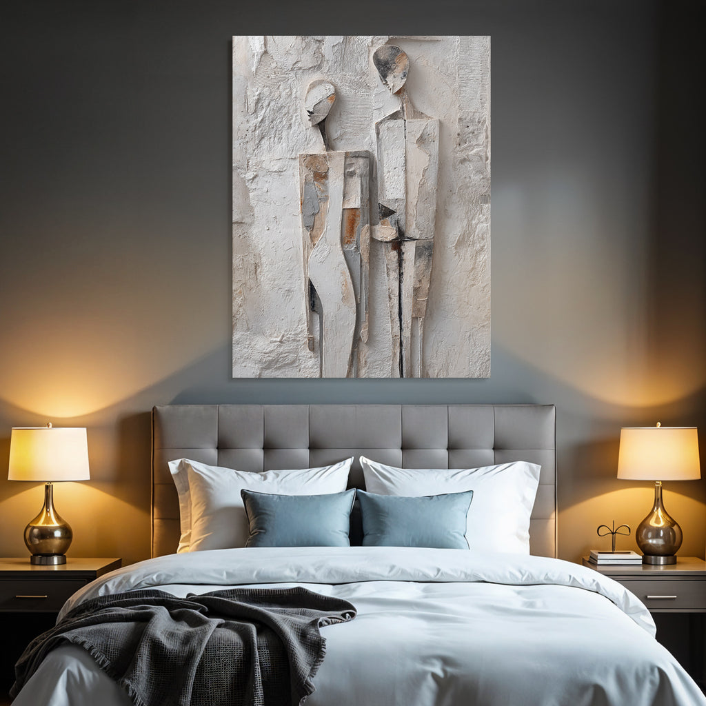 Abstrakte Kunst Zwei Figuren