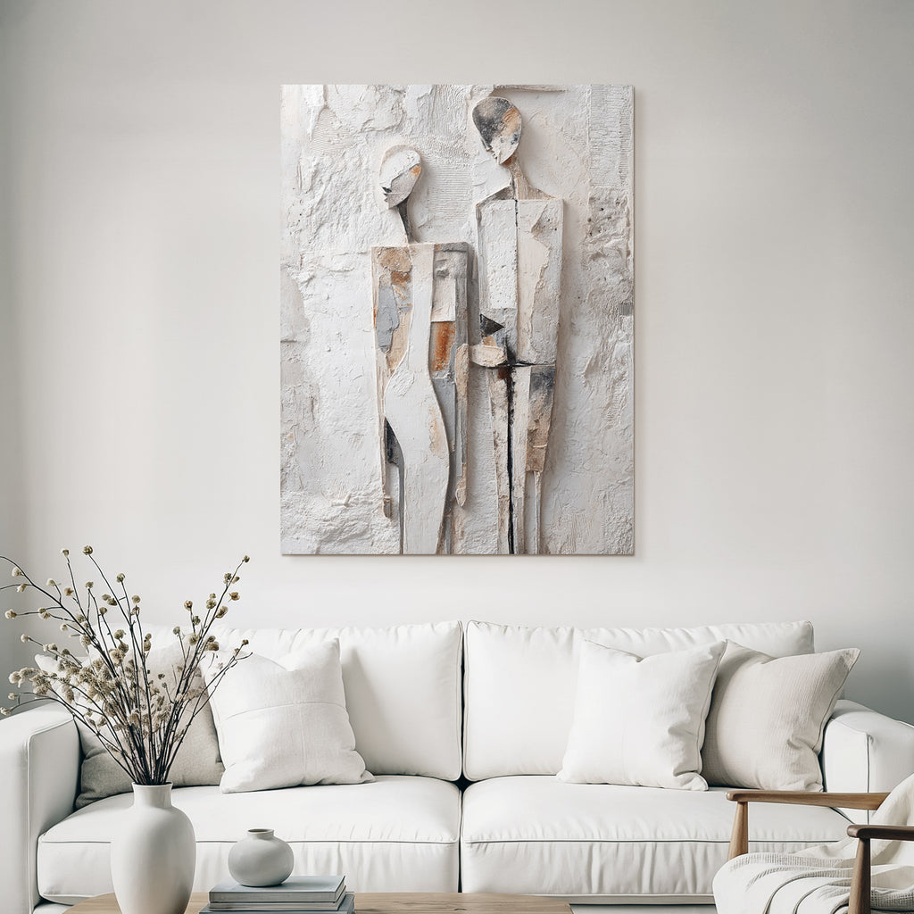 Abstrakte Kunst Zwei Figuren