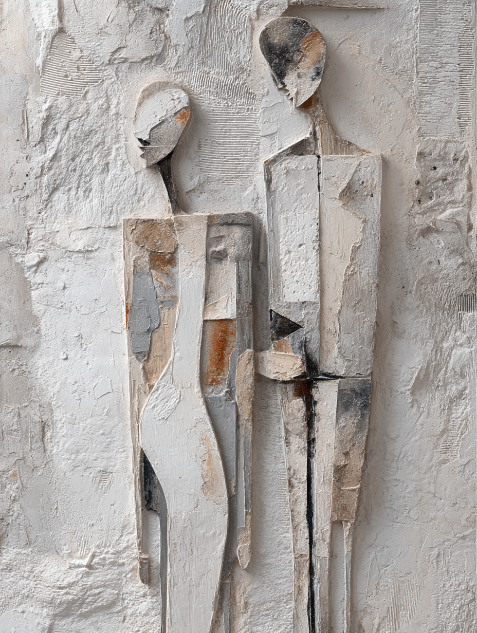  Abstrakte Kunst Zwei Figuren | Industrial | Einrichtungsstile