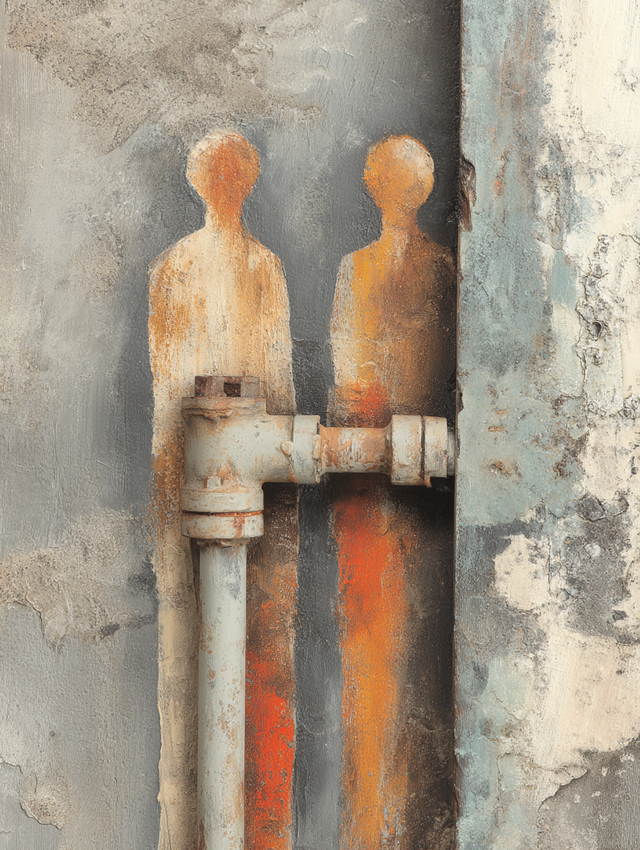  Abstrakte Menschliche Figuren Neben Rohr Urban Industrie | Industrial | Einrichtungsstile