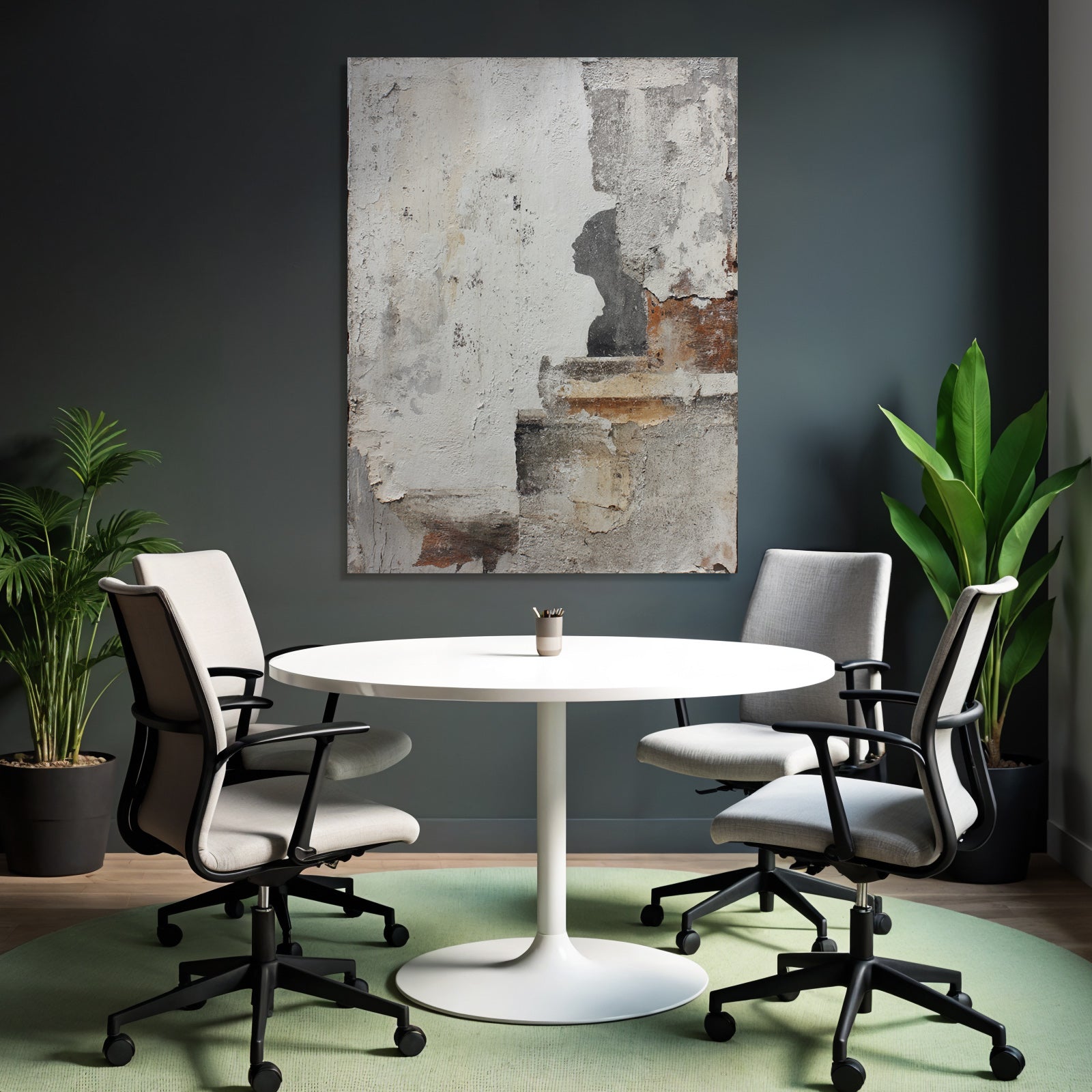 Abstraktekunst Silhouetten Profil Reizvoller Hintergrund