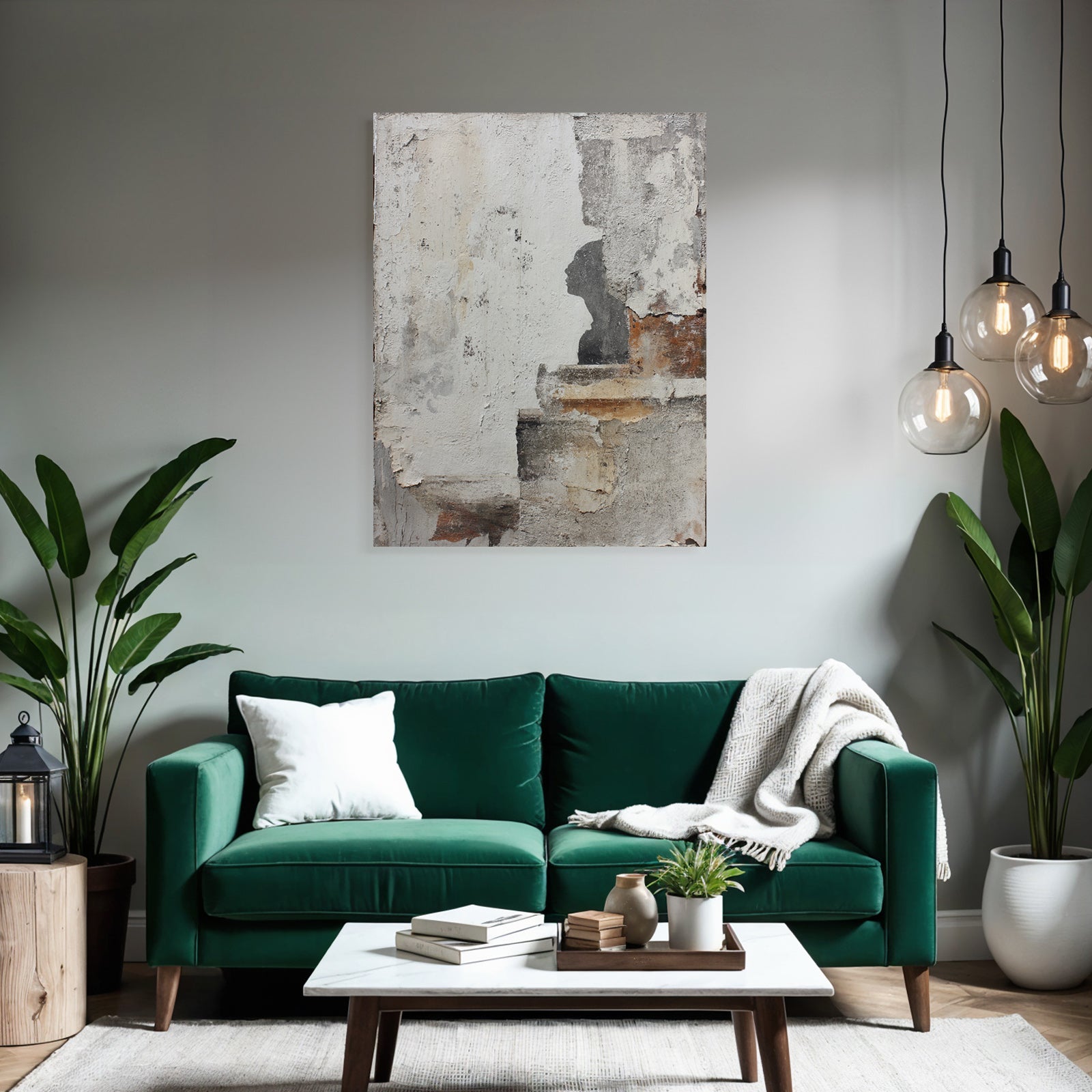 Abstraktekunst Silhouetten Profil Reizvoller Hintergrund