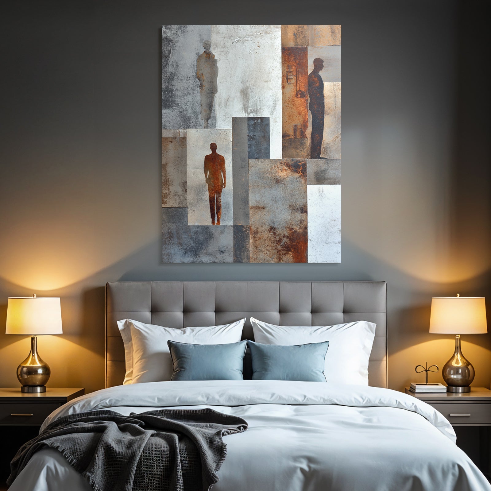 Abstraktes Design Menschliche Figuren